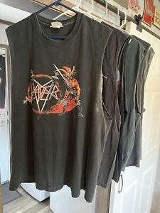 Metallica Overkill Slayer Testament 6 shirt thrash metal lot XL Sabbath Megadeth