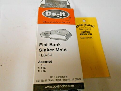 3356 Do-It Flat Bank Sinker Mold 3-5 oz Free Shipping