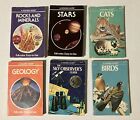 Golden Guide Paperback 6 Vintage Book Lot Stars Cats Geology Rocks Astronomy