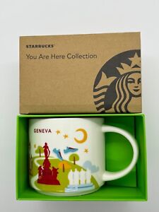 Starbucks GENEVA, Swiss You Are Here YAH Collection mugs, 14oz  NEW - US Seller