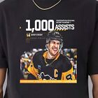 HOT!! Sidney Crosby Pittsburgh Penguins Record 1000 Career Assists  T-Shirt Gift