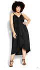 CITY CHIC Drapey Love Cocktail Dress BNWT Plus Size 22 RRP £66 Special Occasion