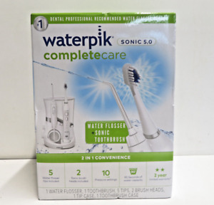 Waterpik Complete Care 5.0 Water Flosser+Sonic Electric Toothbrush WP861W NEW