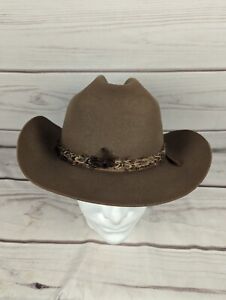 Vintage Miller Bros Westerns Fur Felt Cowboy Hat Vintage Brown Cowboy Hat