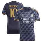 New RealMadrid Modric #10 Blue Away Youth Kids Soccer Uniform Mbappe Messi Saka