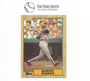 New ListingBarry Bonds #320 [Rookie] 1987 Topps, Pittsburgh Pirates, FREE shipping, RC