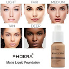 PHOERA Foundation Makeup Full Coverage Fast Base Brighten Long-lasting Matte