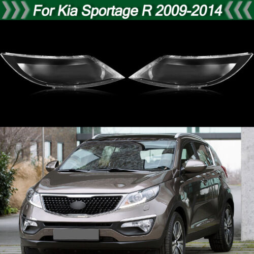 Front LH RH Headlight HeadLamp Lens Cover Shell Fit For Kia Sportage R 2009-2014 (For: 2013 Kia Sportage)