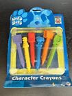 Vintage 1998 Blues Clues Character Shaped Crayons
