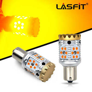 LASFIT LED Turn Signal Lights Amber 12496 7507 No Hyper Flash Canbus Error Free