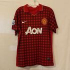 Vintage Nike Manchester United AON Dri-Fit Checkered Red Black Jersey  20