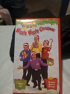 The Wiggles Wiggly Wiggly Christmas VHS 2000 Kids Very Merry Songs Fun Dance