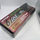 TDK DS-X 90 Audio Cassettes (6) With Carry Case SEALED NEW Vintage