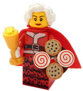 NEW LEGO MRS. CLAUS MINIFIG figure minifigure christmas santa's workshop cookies
