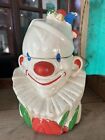 Vintage 1940's McCoy Clown Head Cookie Jar W/ Orig. Cold Paint Decoration