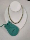 Sterling Silver Tiffany & Co. Classic Hardwear Graduated Bead Necklace 16