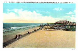 New ListingPostcard BEACH SCENE Carolina Beach North Carolina NC AP4510