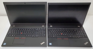 Lot of 2 MIXED Lenovo ThinkPad T560/T570 Intel Core i5/i7 8GB RAM No HDD/Batt