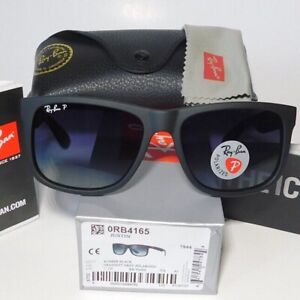 Unisex 55-17 145mm Ray-Ban Justin RB4165 Men's Sunglasses - Black/Gray