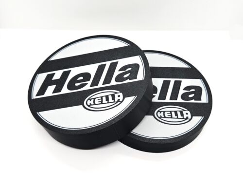 BMW E30 Hella Style High Beam Headlight Covers | Black Rally Caps | E28 E24 RARE (For: BMW)