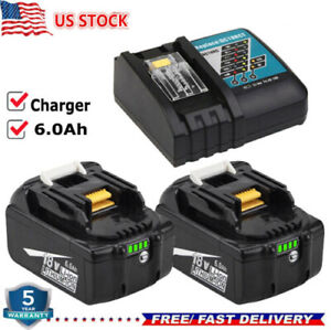 For Makita 18V 6.0Ah LXT Lithium ion Battery Or Charger BL1860 BL1830 BL1850 US