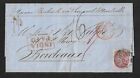 INDIA CALCUTTA TO FRANCE TAX DUE COVER 1857