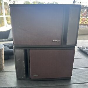 Pair of Bose Model 141 Full Range Bookshelf Home Stereo Speakers Tested Read