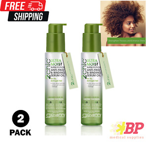 Giovanni 2chic Ultra-Moist Anti-Frizz Binding Serum Hair Care Avocado Oil 2 Pack