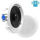 Pyle Dual 8in 2-Way In-Wall/Ceiling Speaker System (White, Pair) PDIC80T