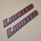 2Pcs Metal Limited Edition Red Wing Door Emblem Sticker Sport Trunk Badge Decal (For: Nissan)