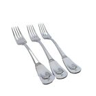 Cuisinart Elite FRENCH ROOSTER Stainless Flatware Set Lot 3 Tableware Forks