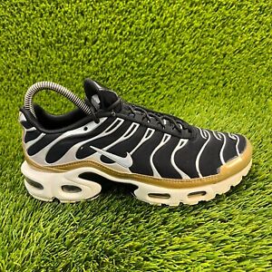 Nike Air Max Plus Womens Size 7.5 Black White Athletic Shoes Sneakers 605112-055