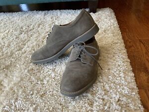 GH BASS  GRAY Suede Oxford Lace Shoes Mens Size 13