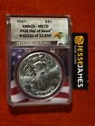 2021 $1 AMERICAN SILVER EAGLE ANACS MS70 TYPE 1 FIRST DAY OF ISSUE FDI LABEL