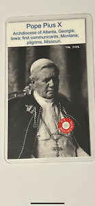 Pope Pius X 3rd Class Relic Card