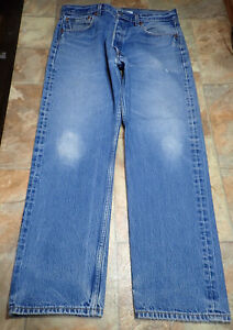 Vintage Levi's 501xx Distressed Denim Jeans Size 35X32 (Actual 34x27) 501-0000