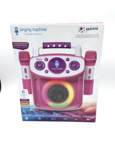 The Singing Machine SML294P Mini Sparkle Karaoke Machine, Unopened