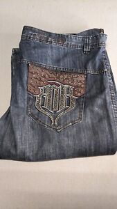 Vintage Pelle Pelle Jeans Size 50x34 Denim Blue Loose Baggy Streetwear Hip Hop