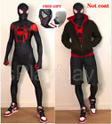 Miles Morales Spider-man Cosplay Costume Spiderman Zentai Suit Halloween Adult