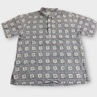 Vintage Cooke Street Hawaiian Shirt Men’s Size Large 1/4 Button Up Shirt