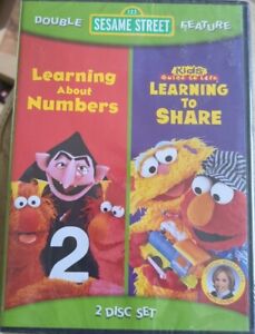 Sesame Street DVD Double Feature: Learning About Numbers / Learning to Share NEW