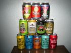 New Listing12 Different Aluminum Bottom Opened Empty Beer Cans From Mixed Breweries Lot 659