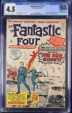 Fantastic Four #13 CGC VG+ 4.5 1st Appearance Watcher and Red Ghost! Marvel 1963