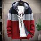 Men's Sweater mens Thick and Velvet Men Cardigan Knitted Sweater Coat Jacket