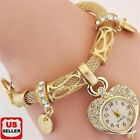 New Bracelet Wrist Watch for woman silver gold bangle band crystal lady Fashion