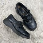 Vintage Dr. Martens Women's US 6 Black Leather Chunky Mary Jane Loafers