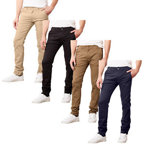 Men's Super Stretch Slim Fit Everyday Chino Pants (Sizes: 30-42) NEW FREE SHIP