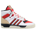 Adidas Originals Rivalry High Mens Leather Basketball Shoes White Red, Pick Size