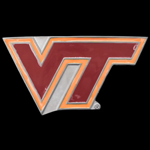 Virginia Tech VT College Athletics Team NCAA Sports Belt Buckle (New Old Stock)