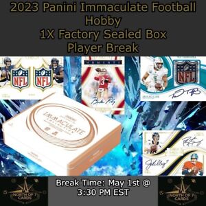 New ListingJoe Burrow 2023 Panini Immaculate Football Hobby 1X Box Player BREAK #16